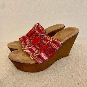 Reba knit wedge heels